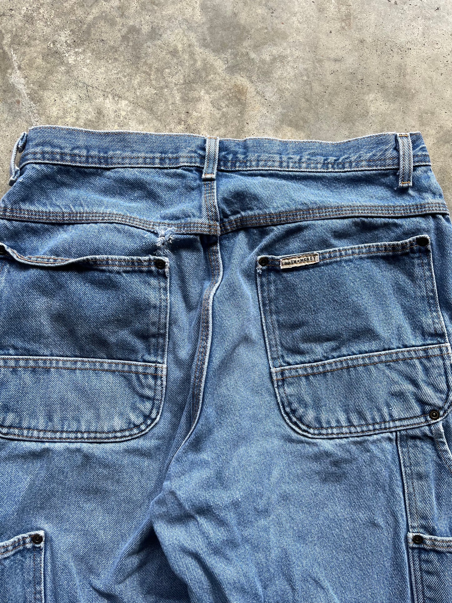 (33 x 34) Denim Double-Knee Jeans