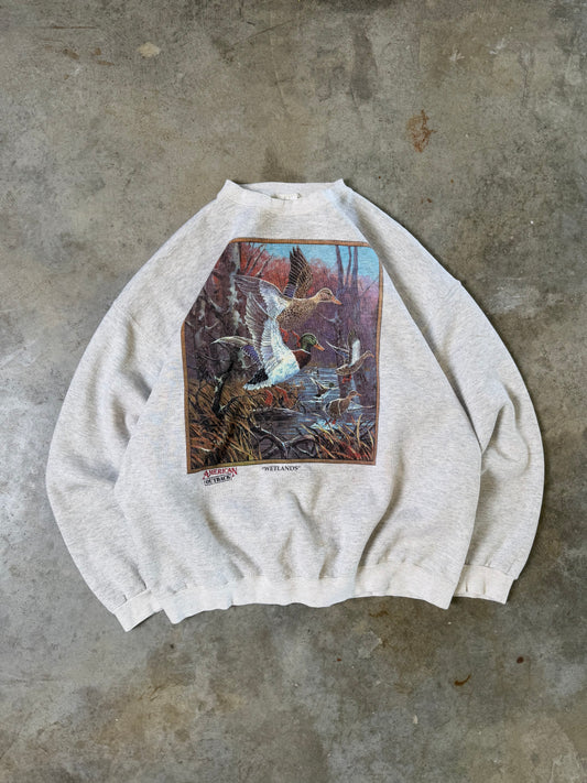 (XL) Vintage Wetlands Duck Sweatshirt