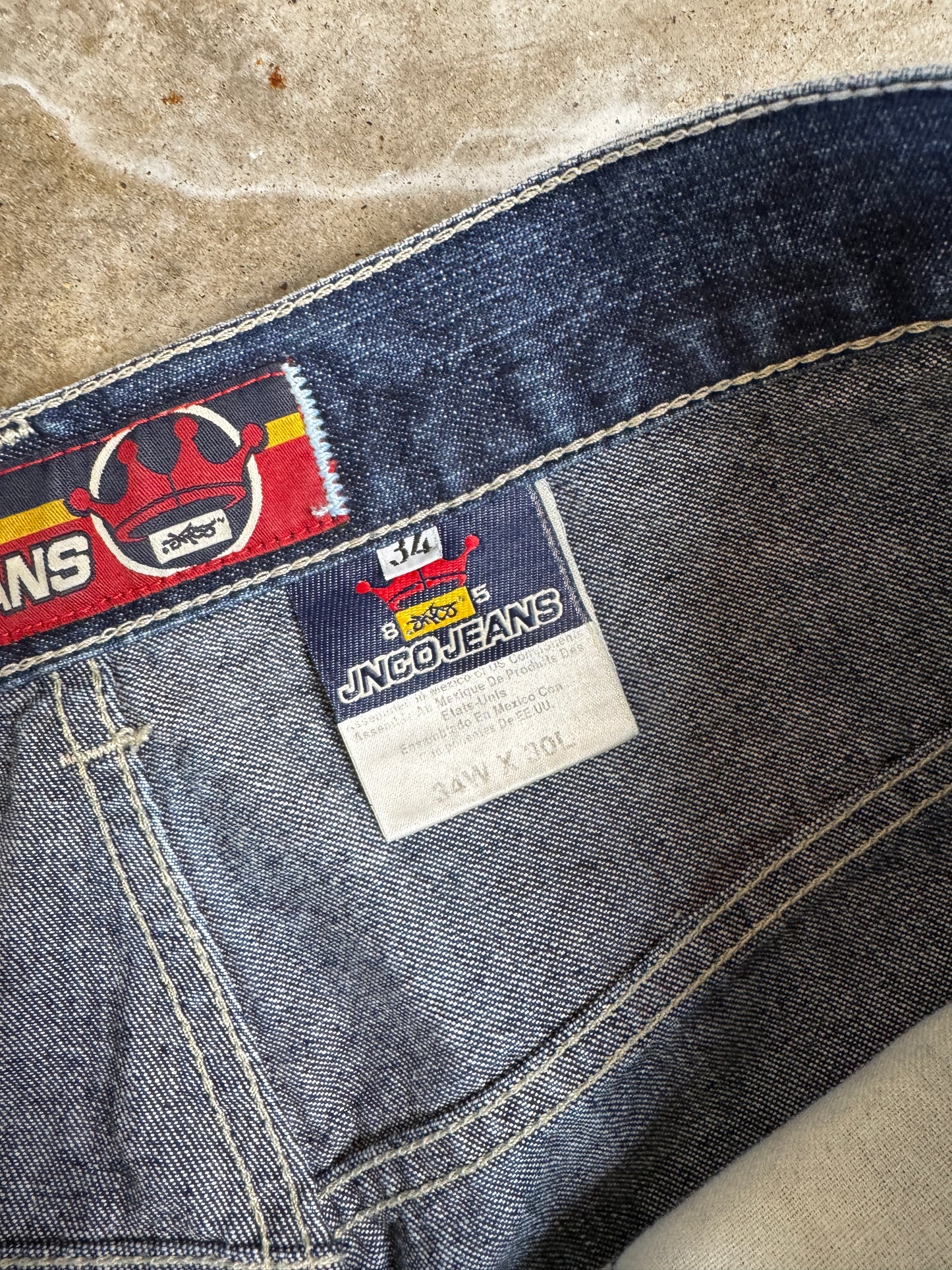 (34 x 32) Vintage 90s DJ Buddha JNCO Baggy Jeans