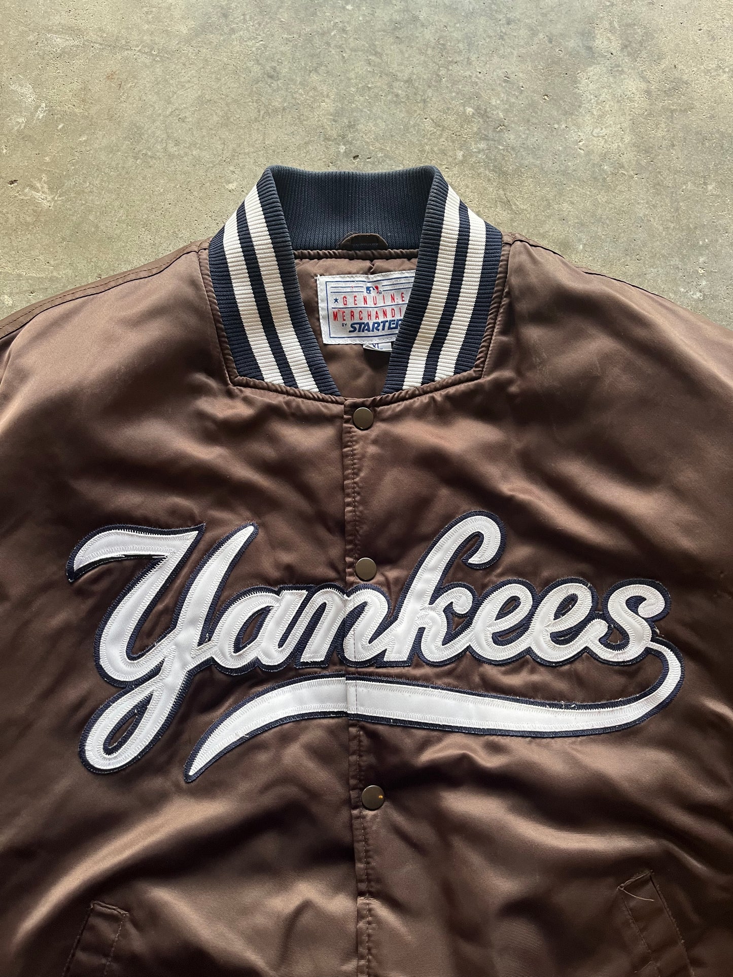 (XL) Vintage Yankees Starter Puffer Jacket