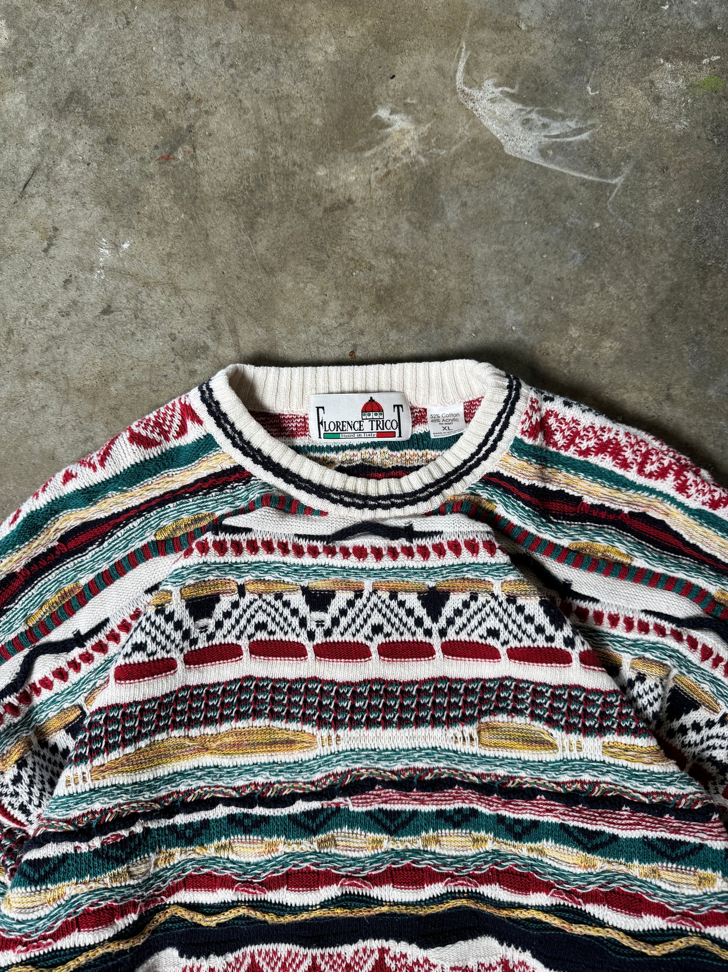 (XL) Vintage Coogi-Like Sweater