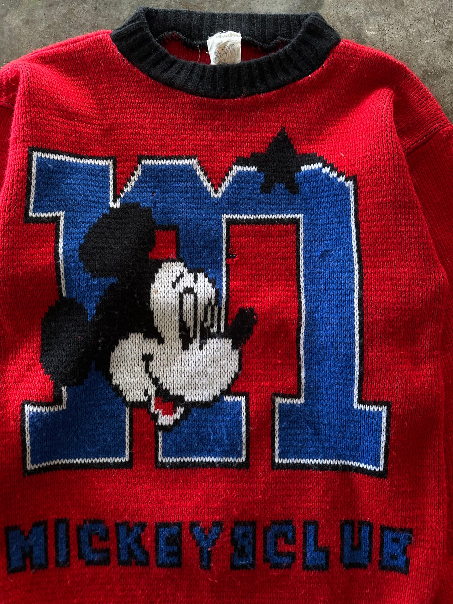 (XS) Vintage Mickey Mouse Knit Sweater