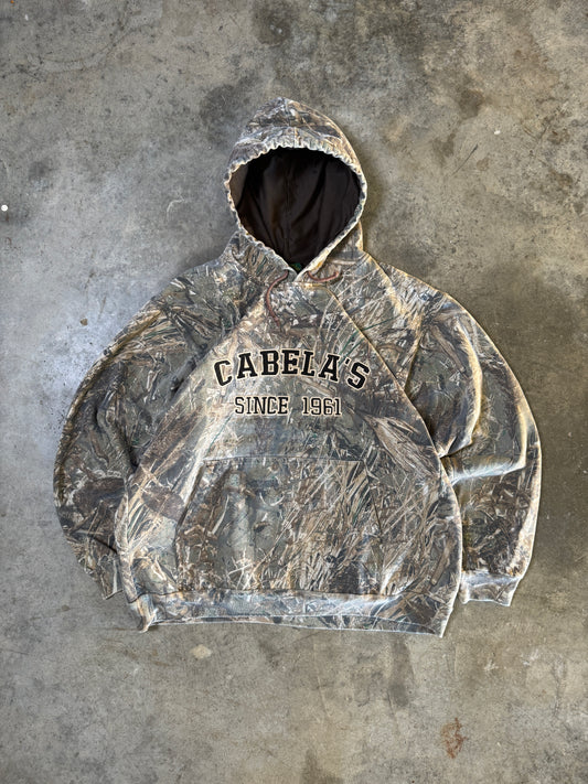 (XXL) Vintage Cabela's Camo Hoodie