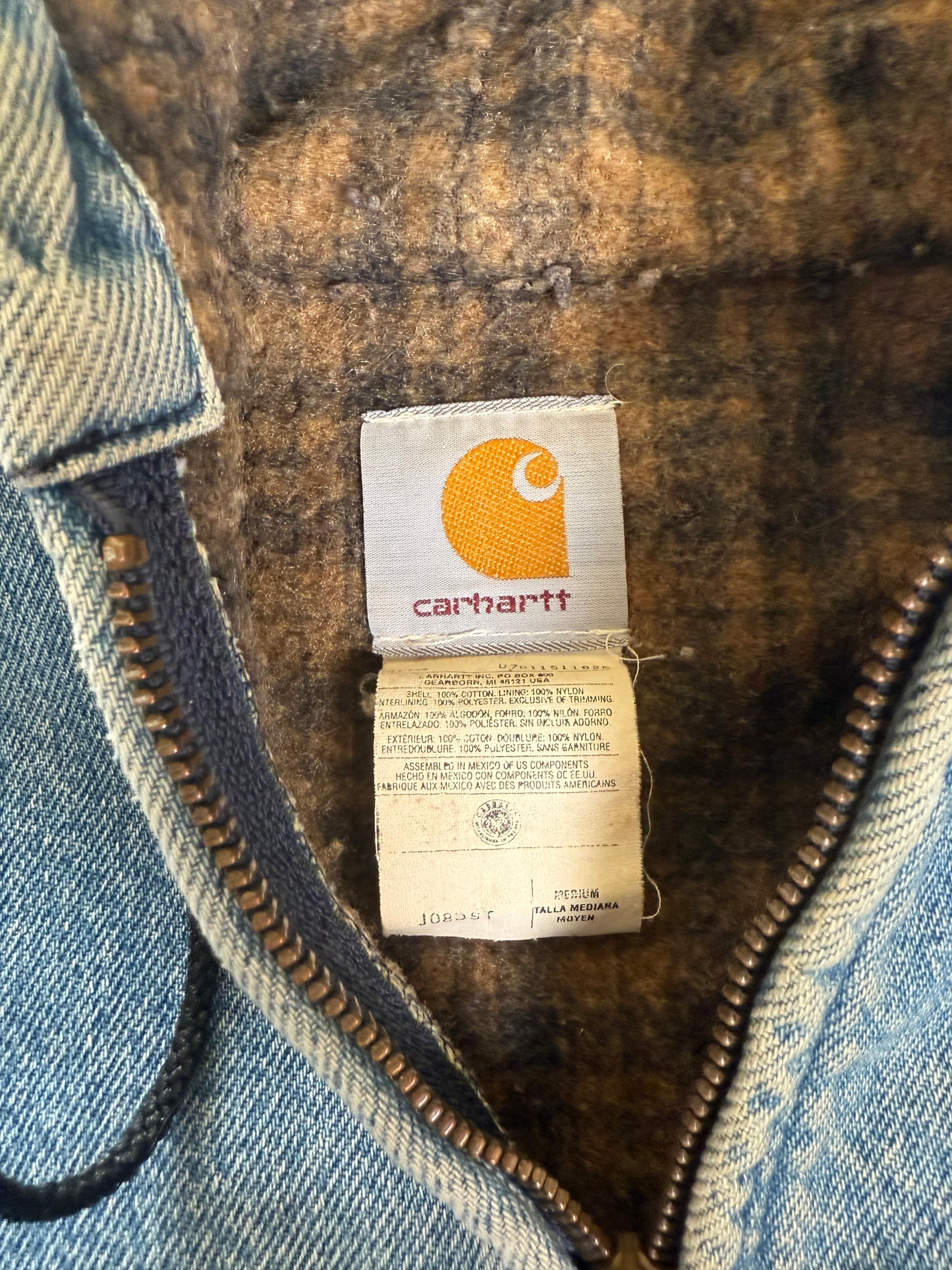 (M) Vintage Carhartt Denim Blanket-Lined Jacket