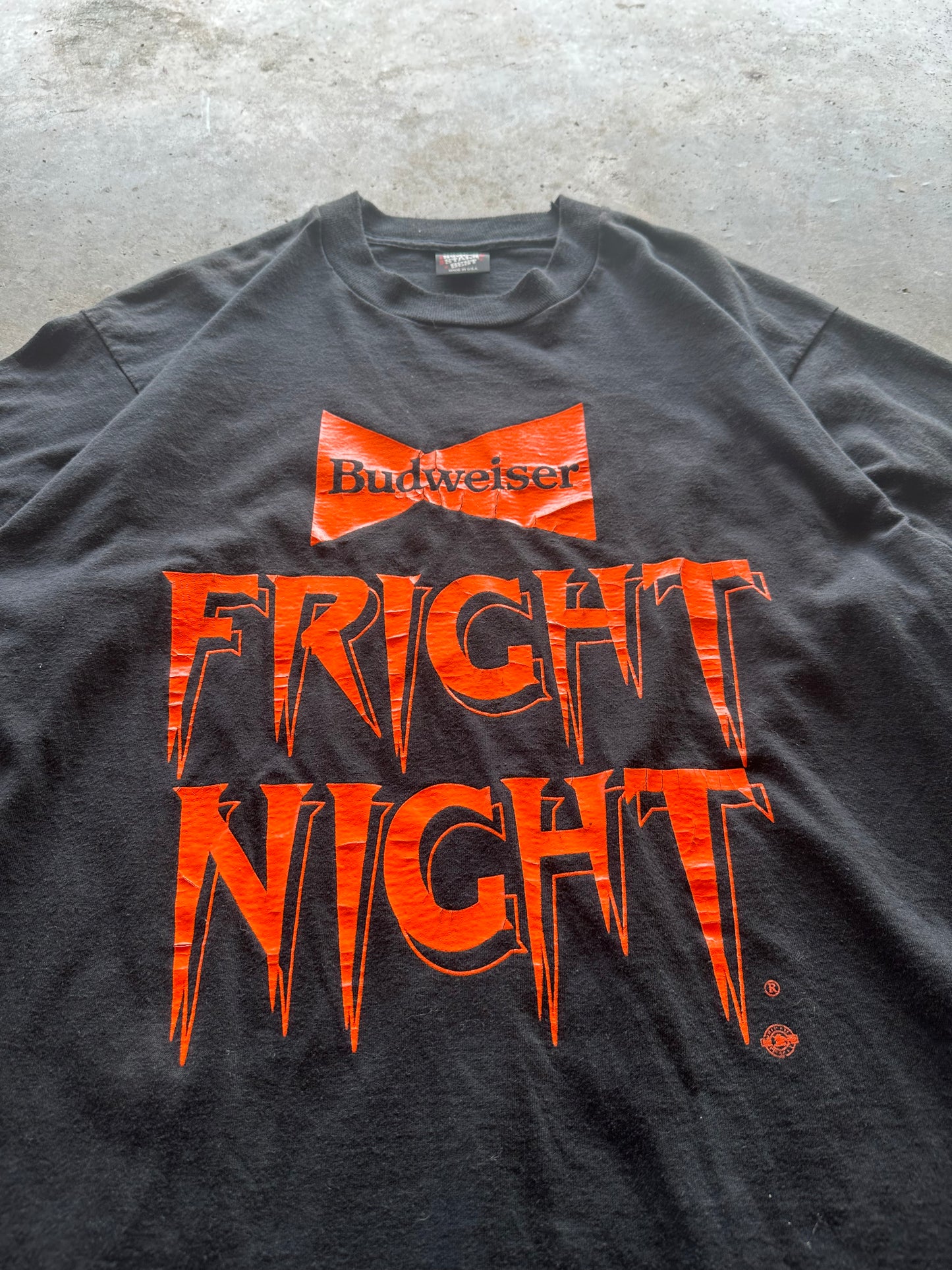 (XL) Vintage Budweiser 'Fright Night' Tee