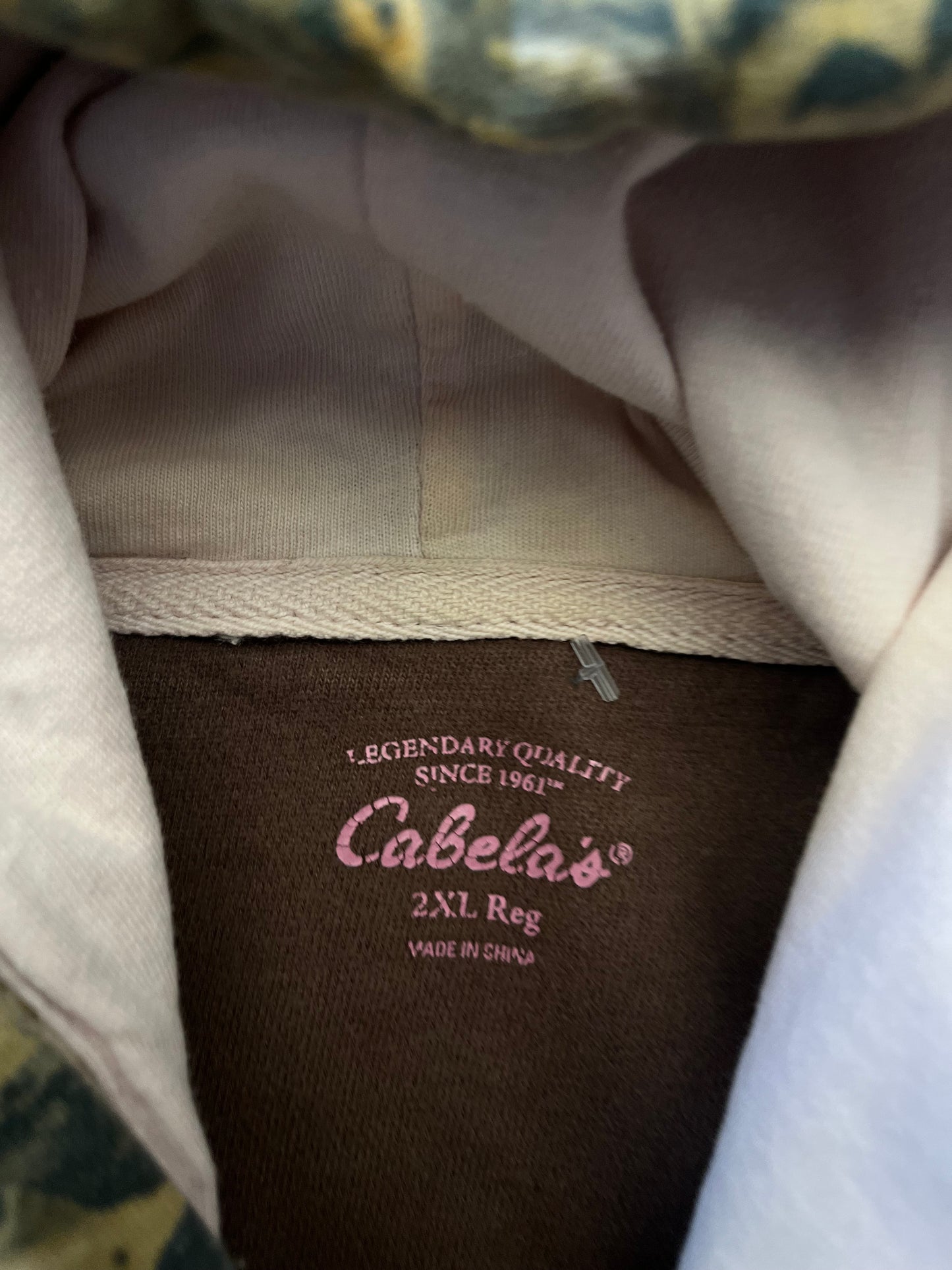 (XL) 00s Cabela's Camo Hoodie