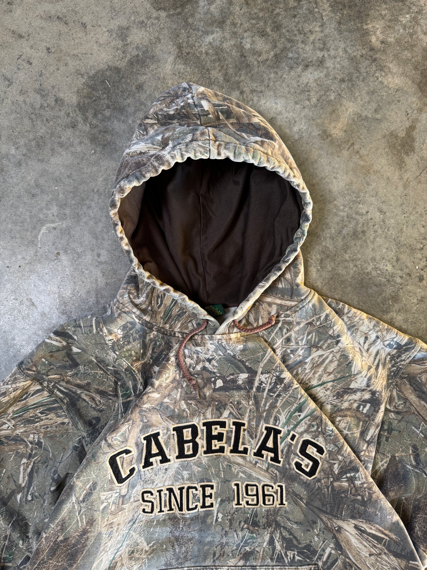 (XXL) Vintage Cabela's Camo Hoodie