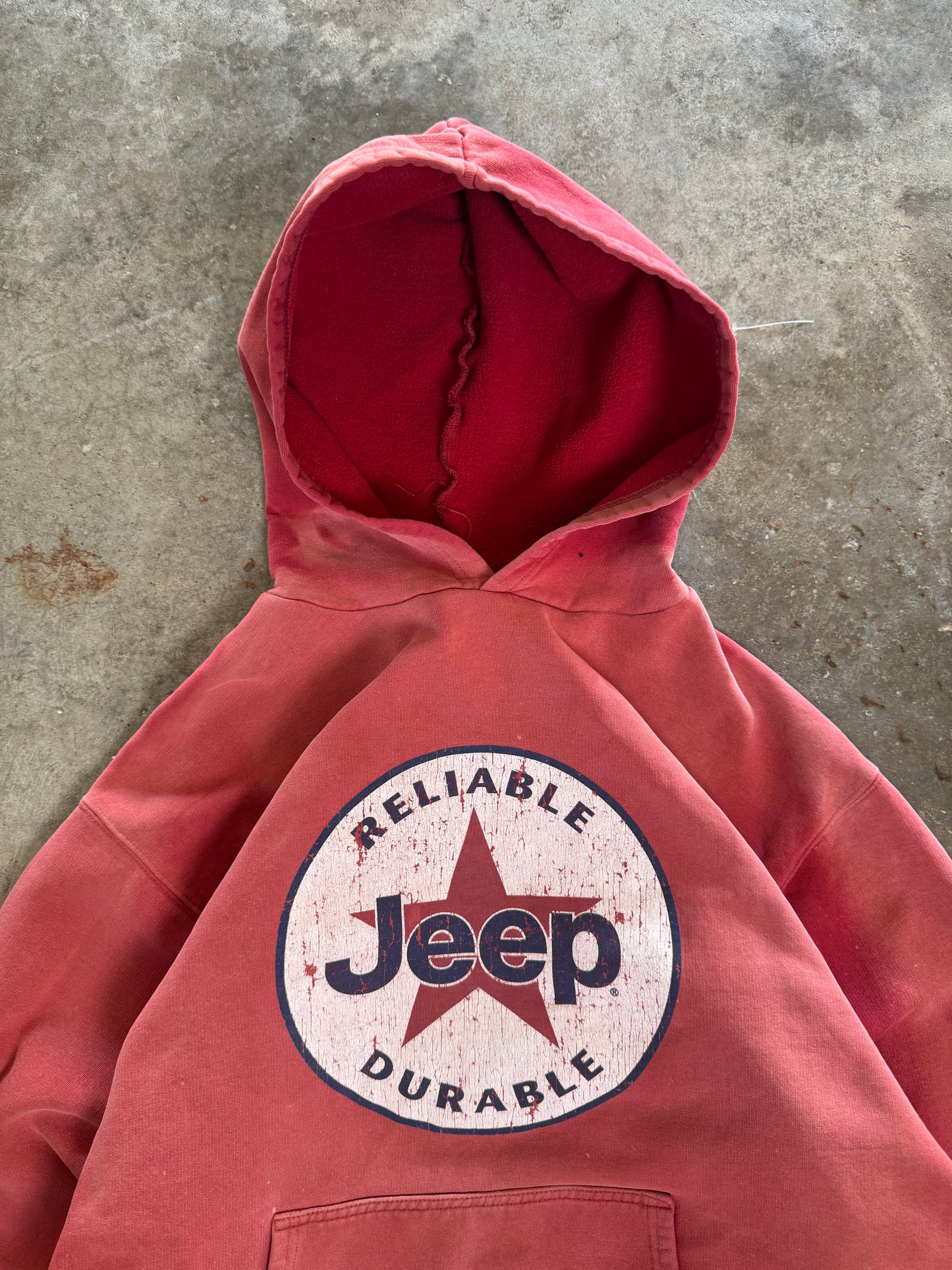 (M) Faded Jeep Hoodie