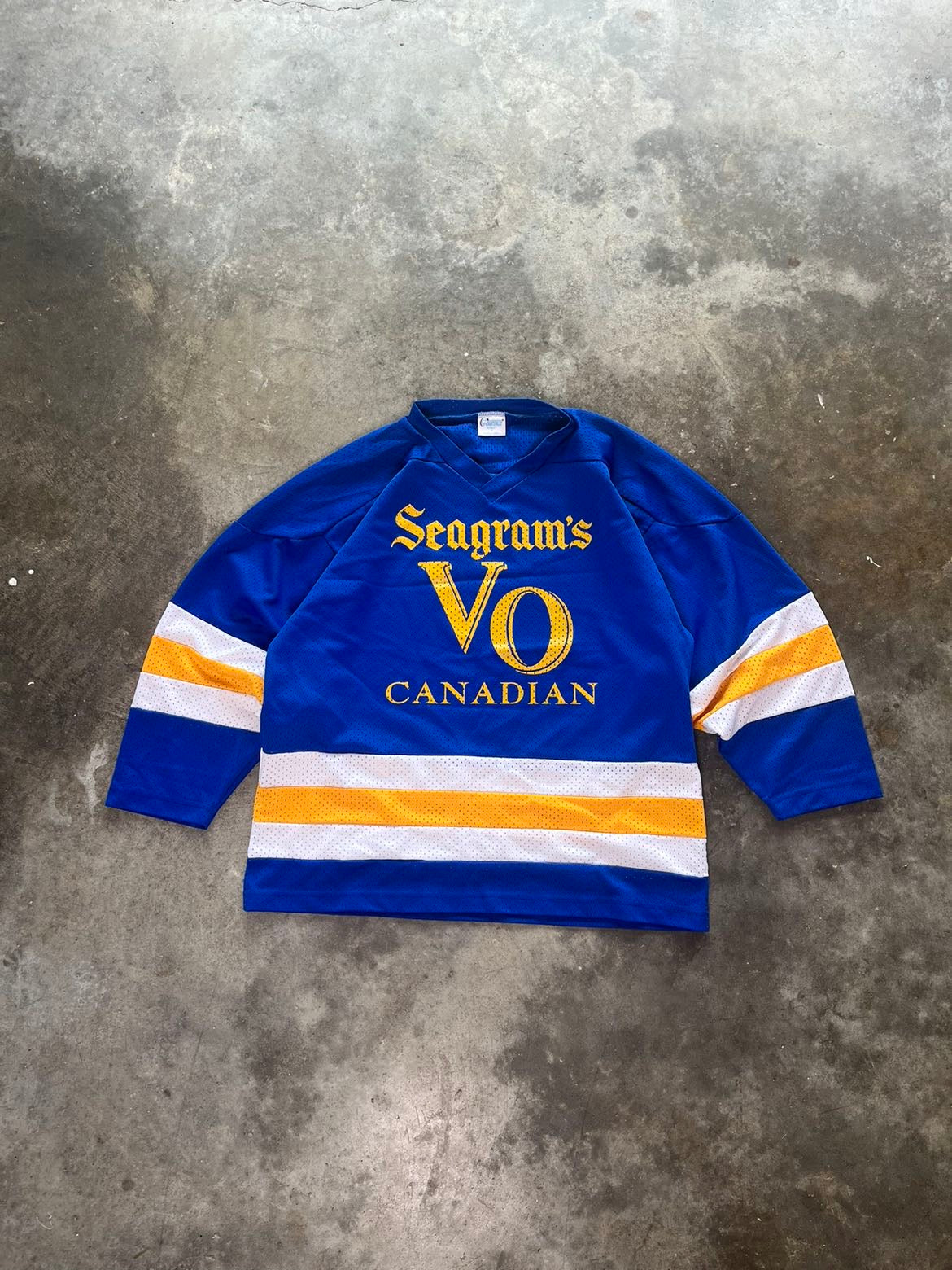 (L) Vintage Seagram's Hockey Jersey