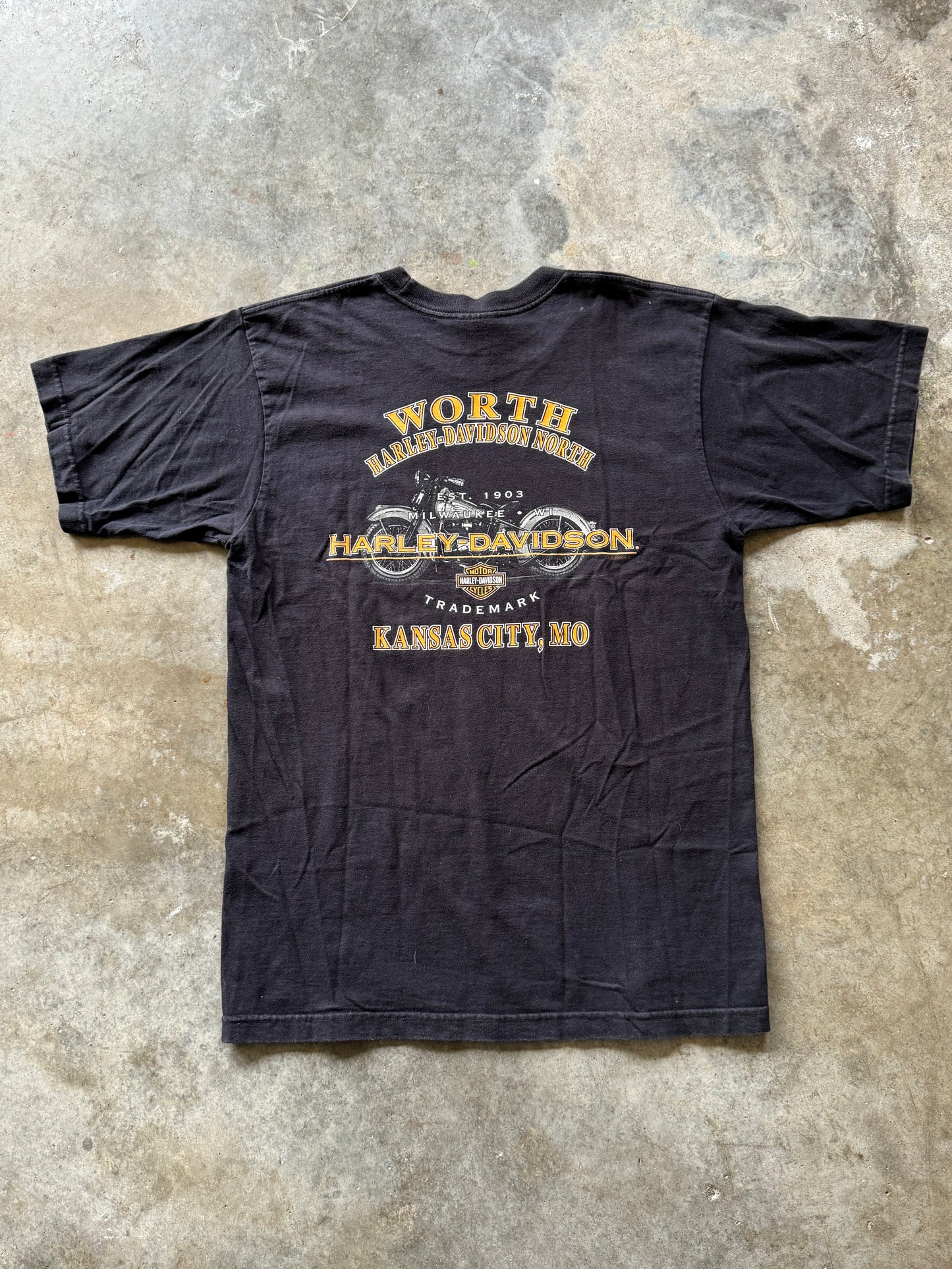 (L) Vintage Harley Tee