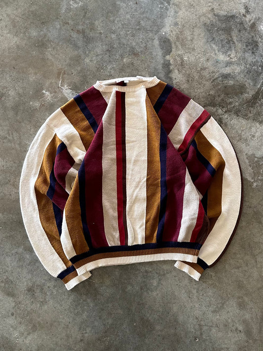 (L) Vintage Striped Sweater