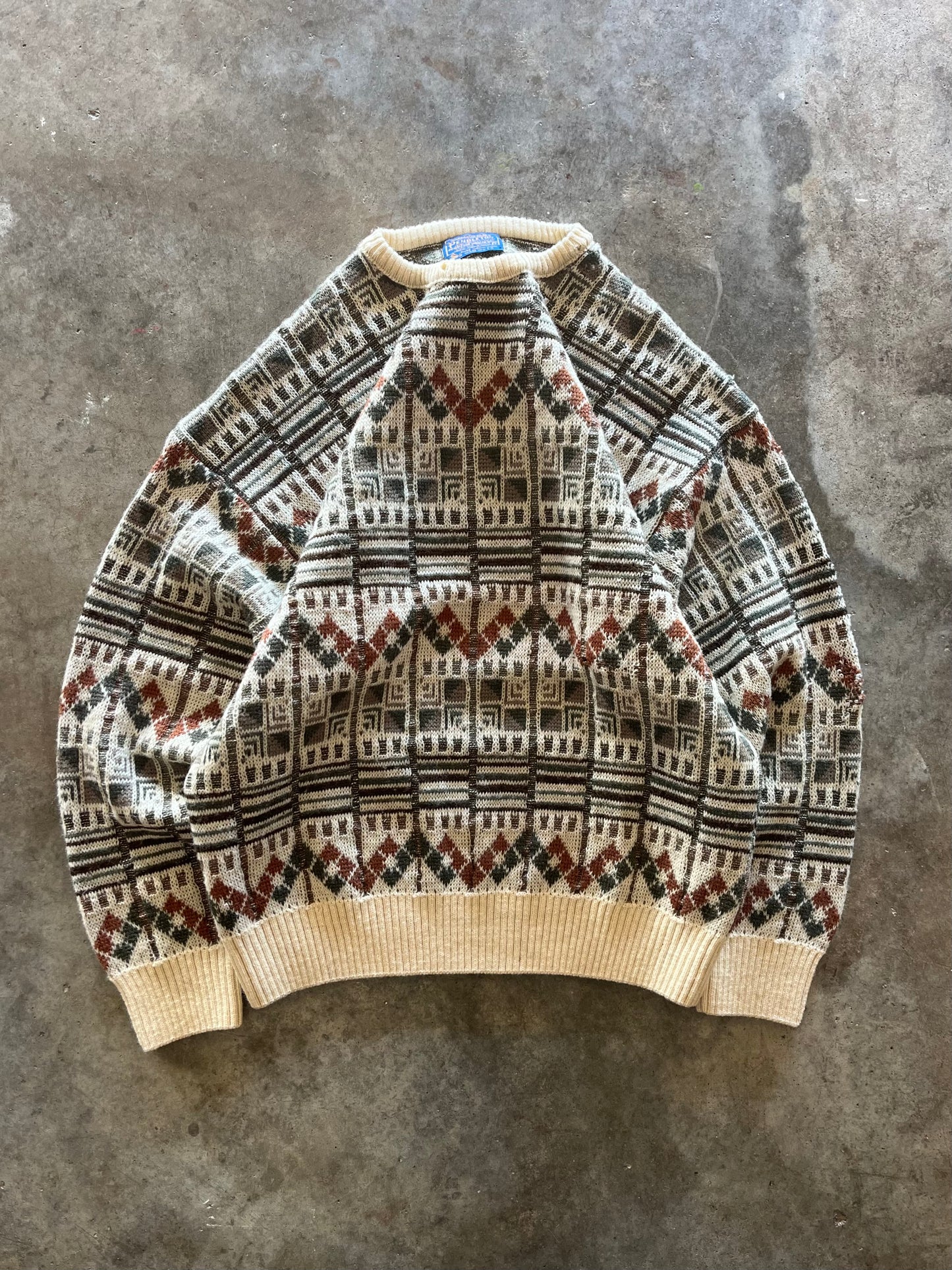 (L) Vintage Pendleton Knit Sweater