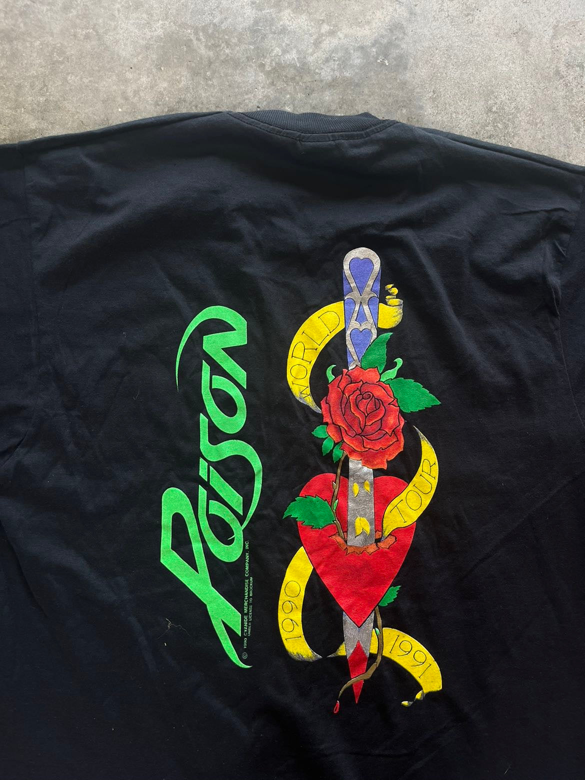 (L) 1990 Poison Band Tee