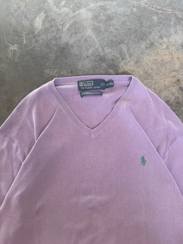 (XL) 00s Polo V-Neck Sweater