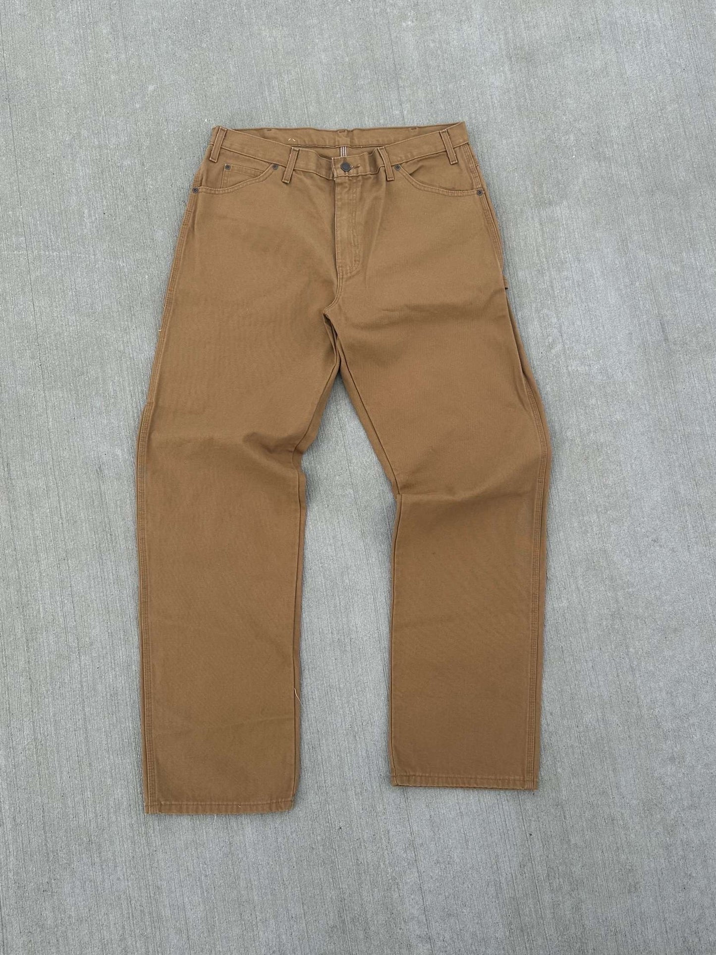 (36 x 34) Brown Dickies Relaxed Fit Jeans