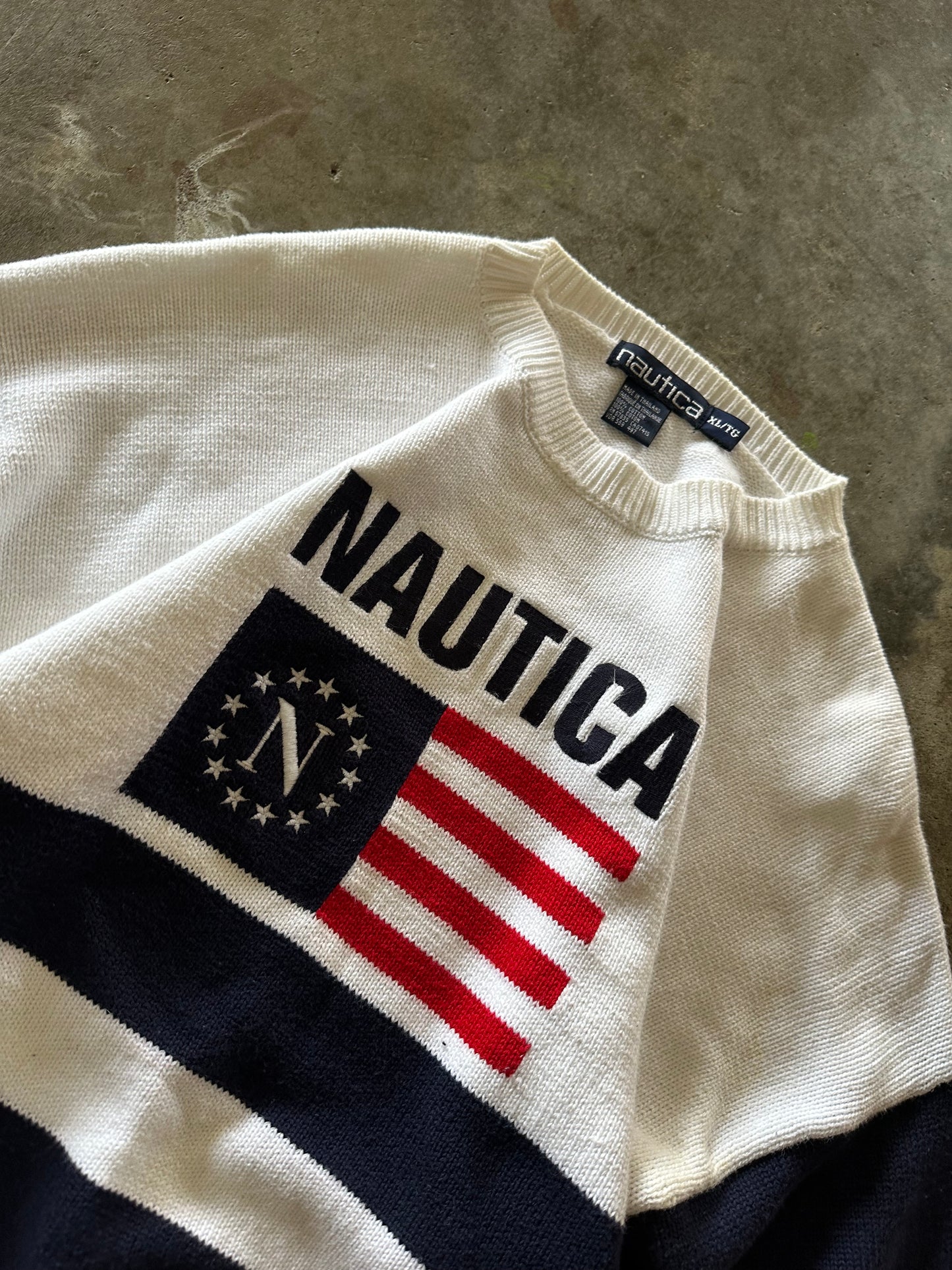 (XL) Vintage Nautica Knit Sweater