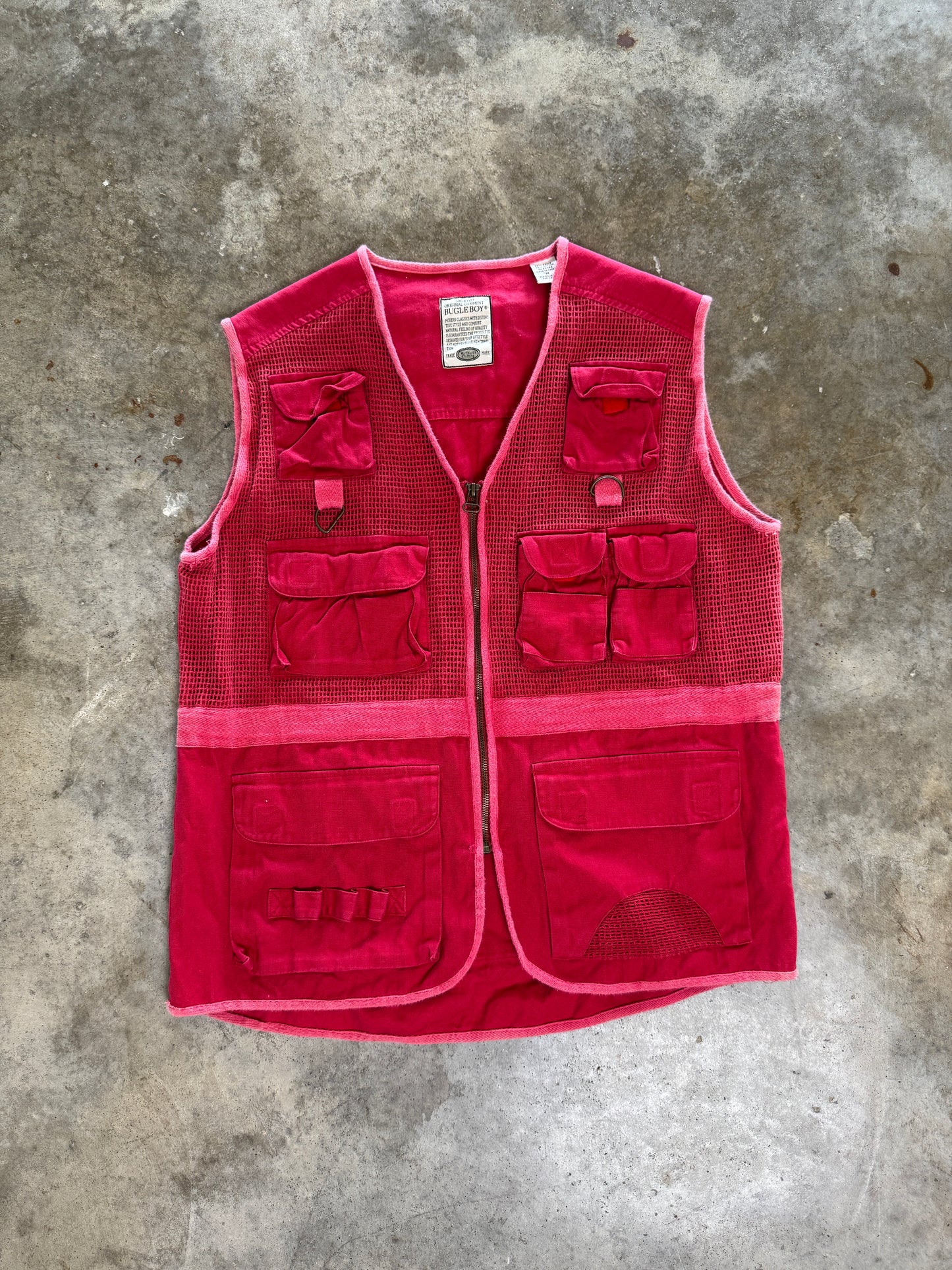 (M) Vintage Bugle Boy Fisherman Vest