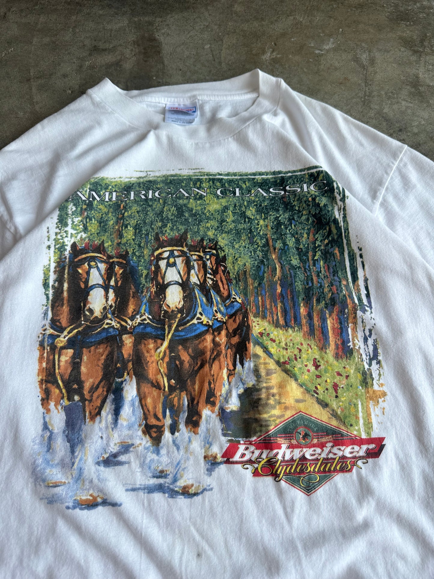 (L) Vintage Budweiser American Classic Tee