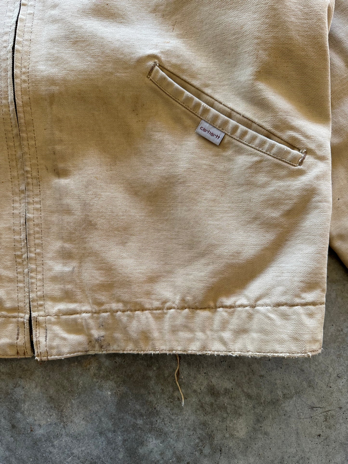 (L) 1989 Carhartt Blanket-Lined Detroit Jacket