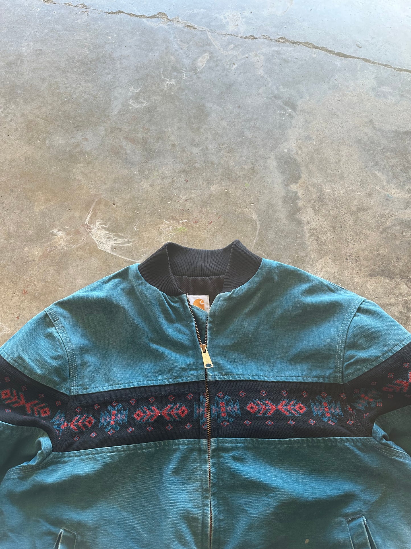 (L) Vintage Carhartt Aztec Jacket