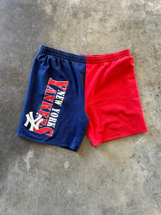 (M) 1990 NY Yankees Shorts