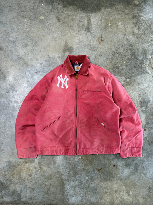 (L) Vintage NY Pink Carhartt Detroit Jacket