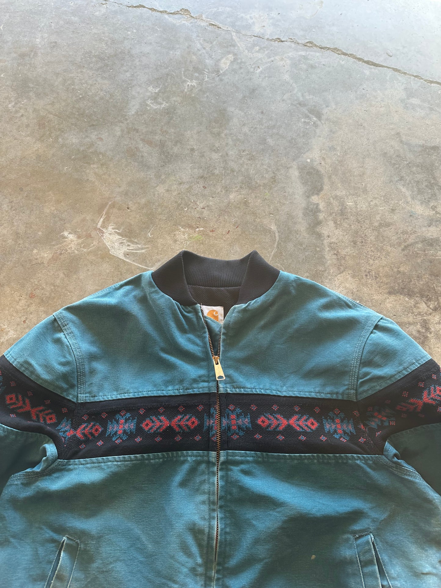 (L) Vintage Carhartt Aztec Jacket