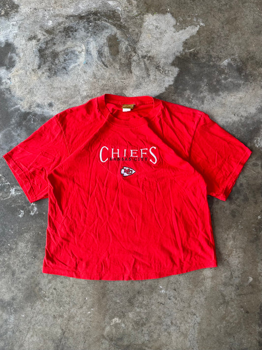 (L) Vintage Chiefs Boxy Embroidered Tee