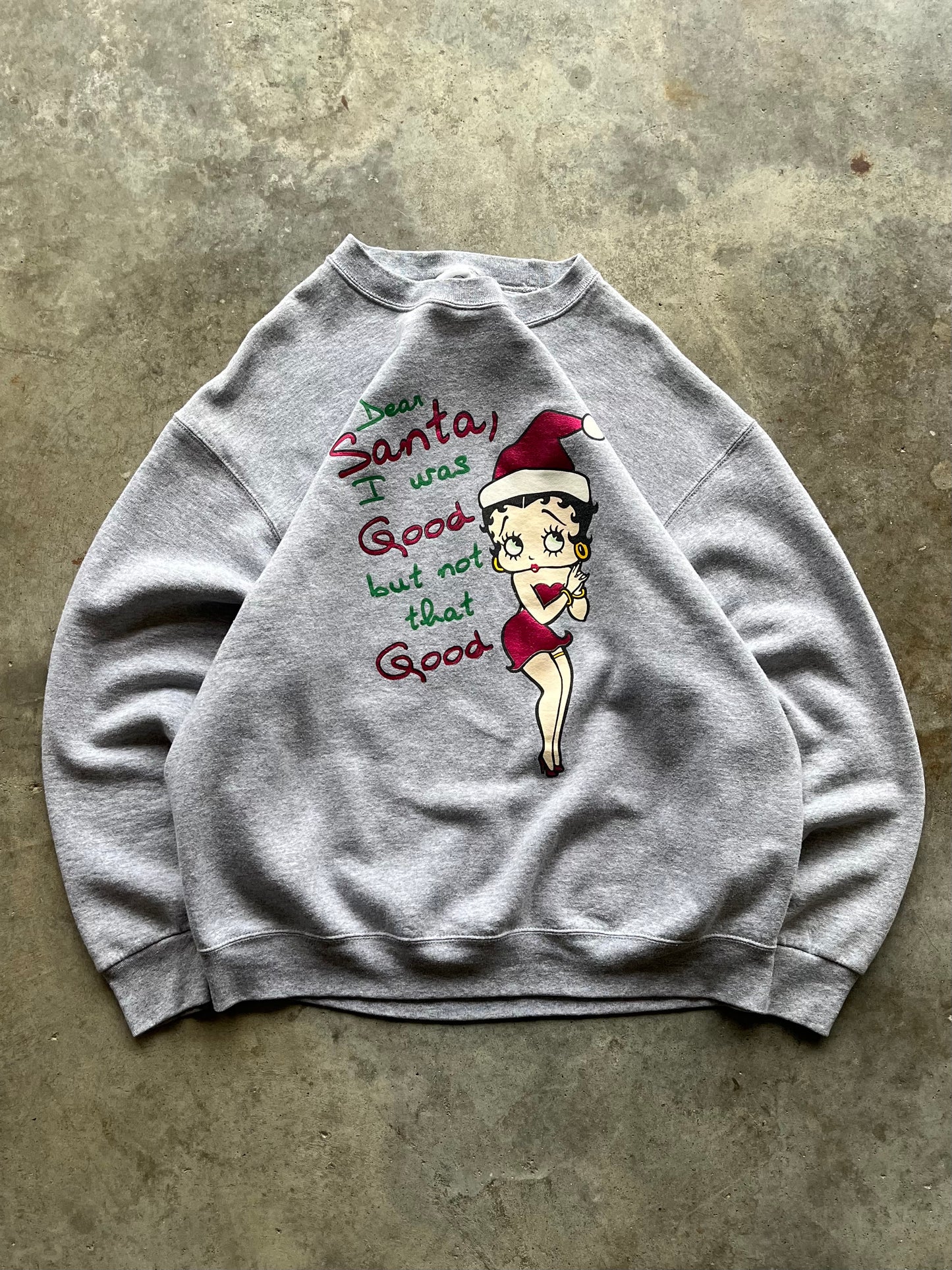 (M) 2004 "Dear Santa" Betty Boop Sweatshirt