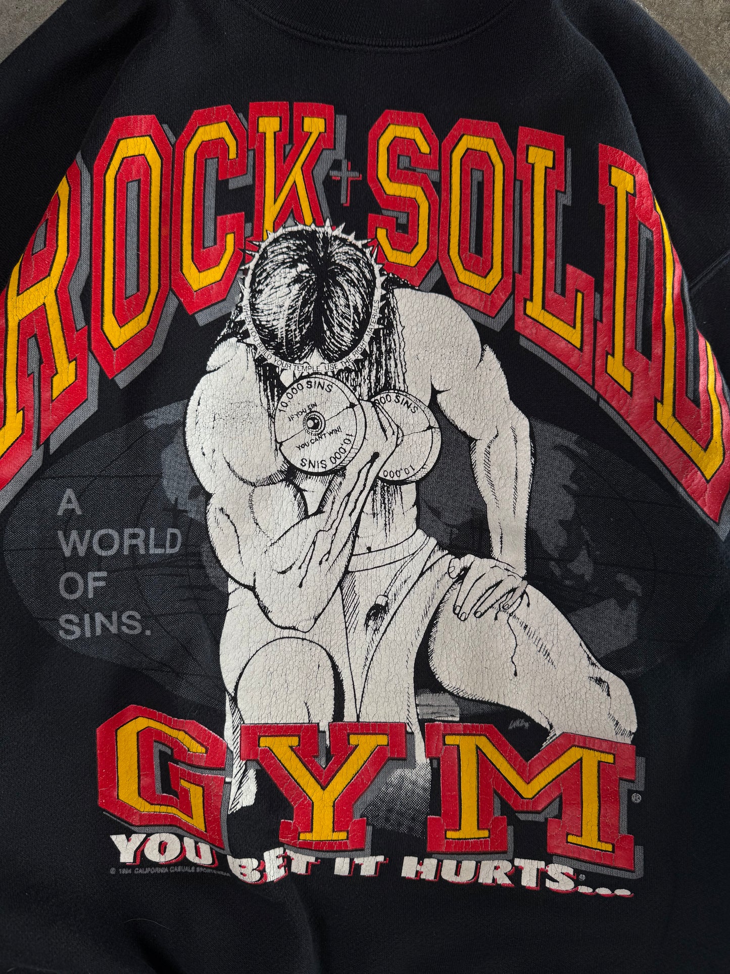 (L) 1994 Jesus Gym Sweatshirt