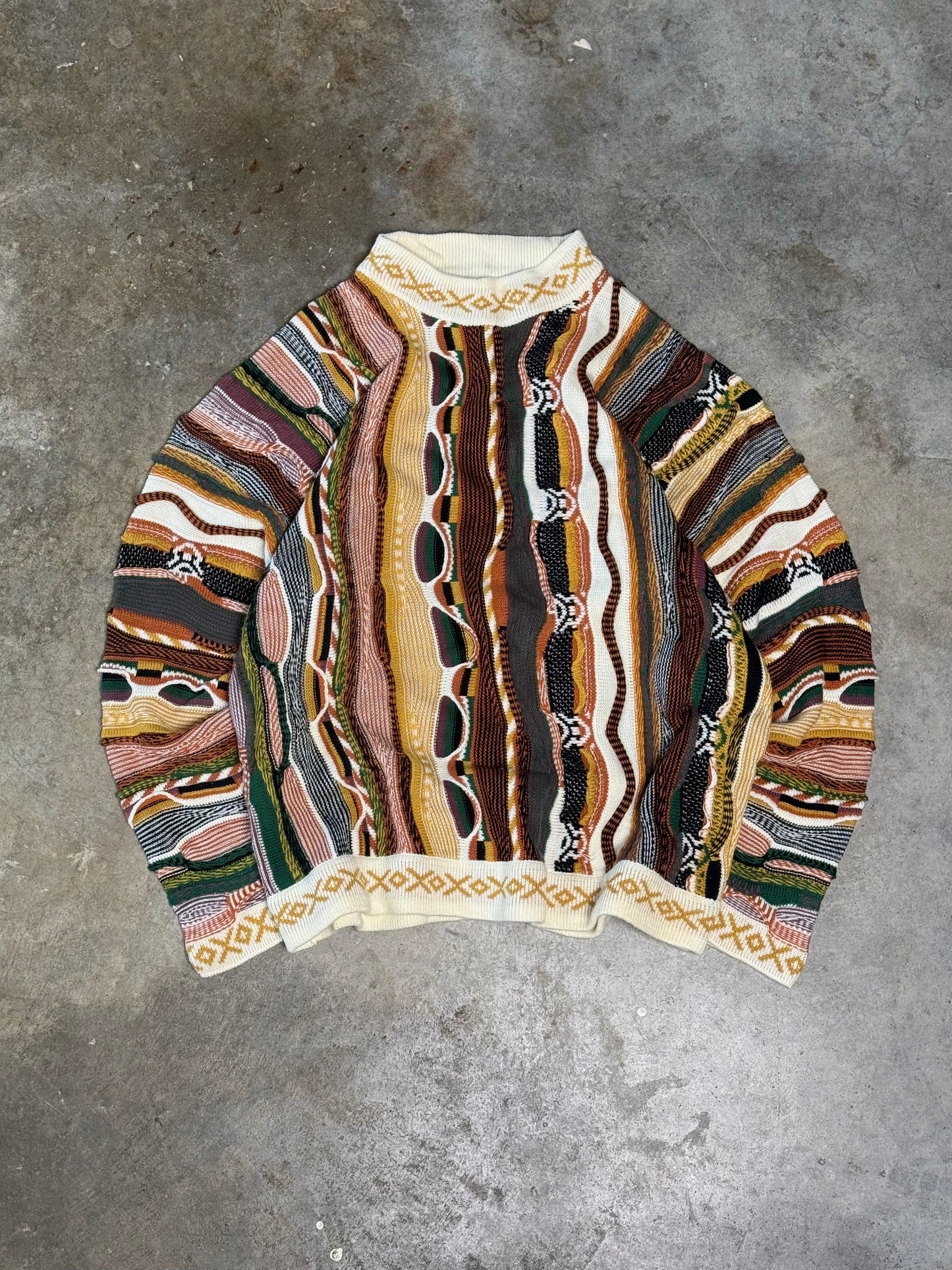 (L) Vintage Coogi-Like Sweater