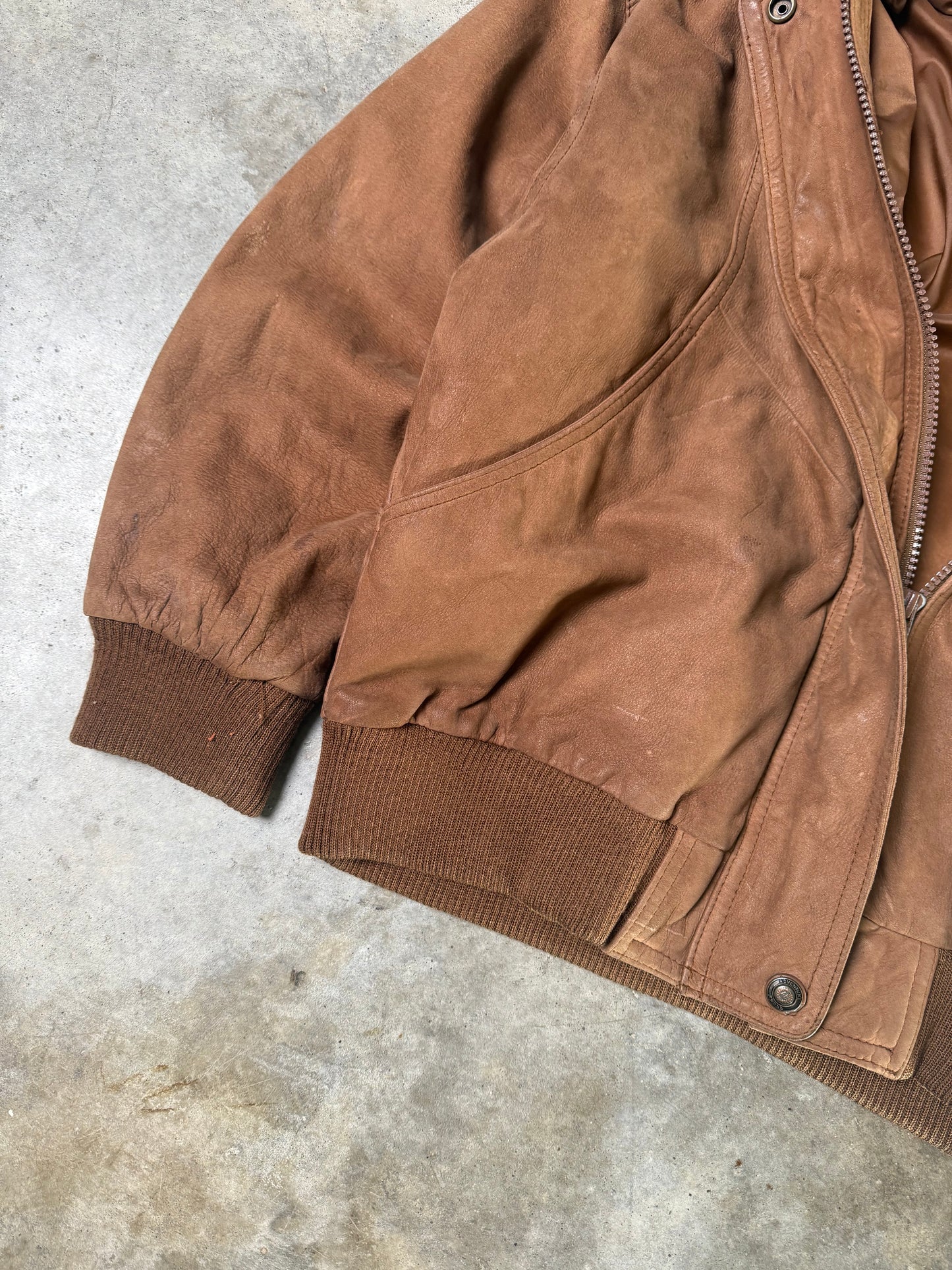 (M) Vintage Adventure Leather Jacket