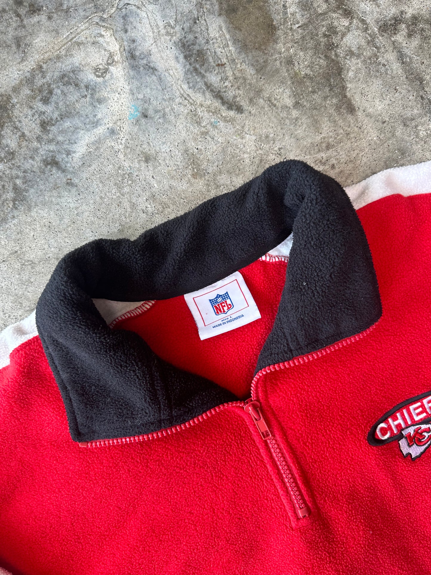 (L) 00s Chiefs Fleece Quarter-Zip