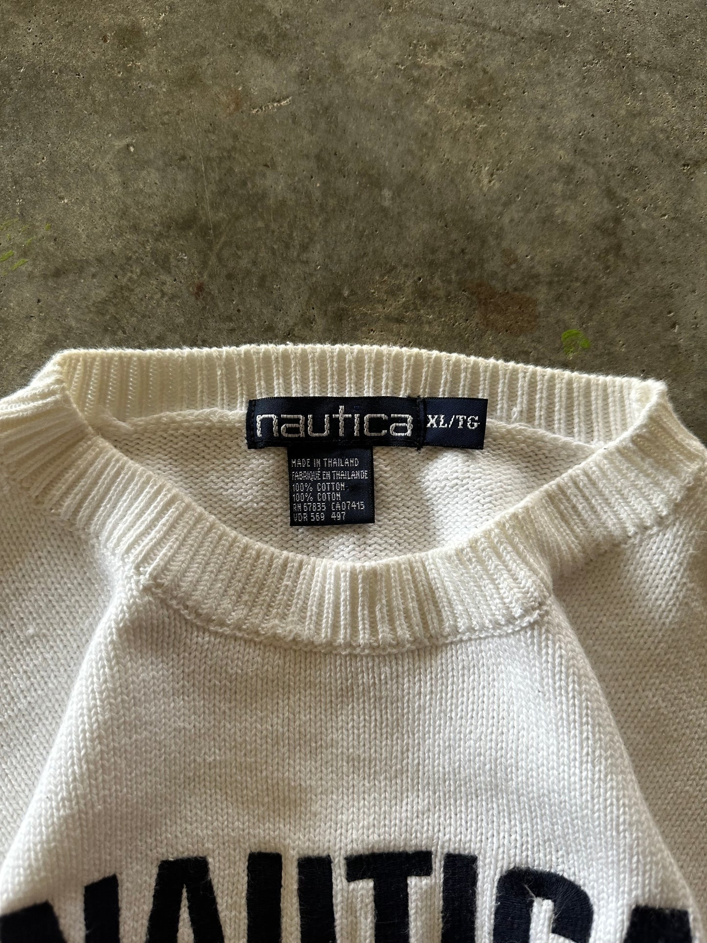 (XL) Vintage Nautica Knit Sweater