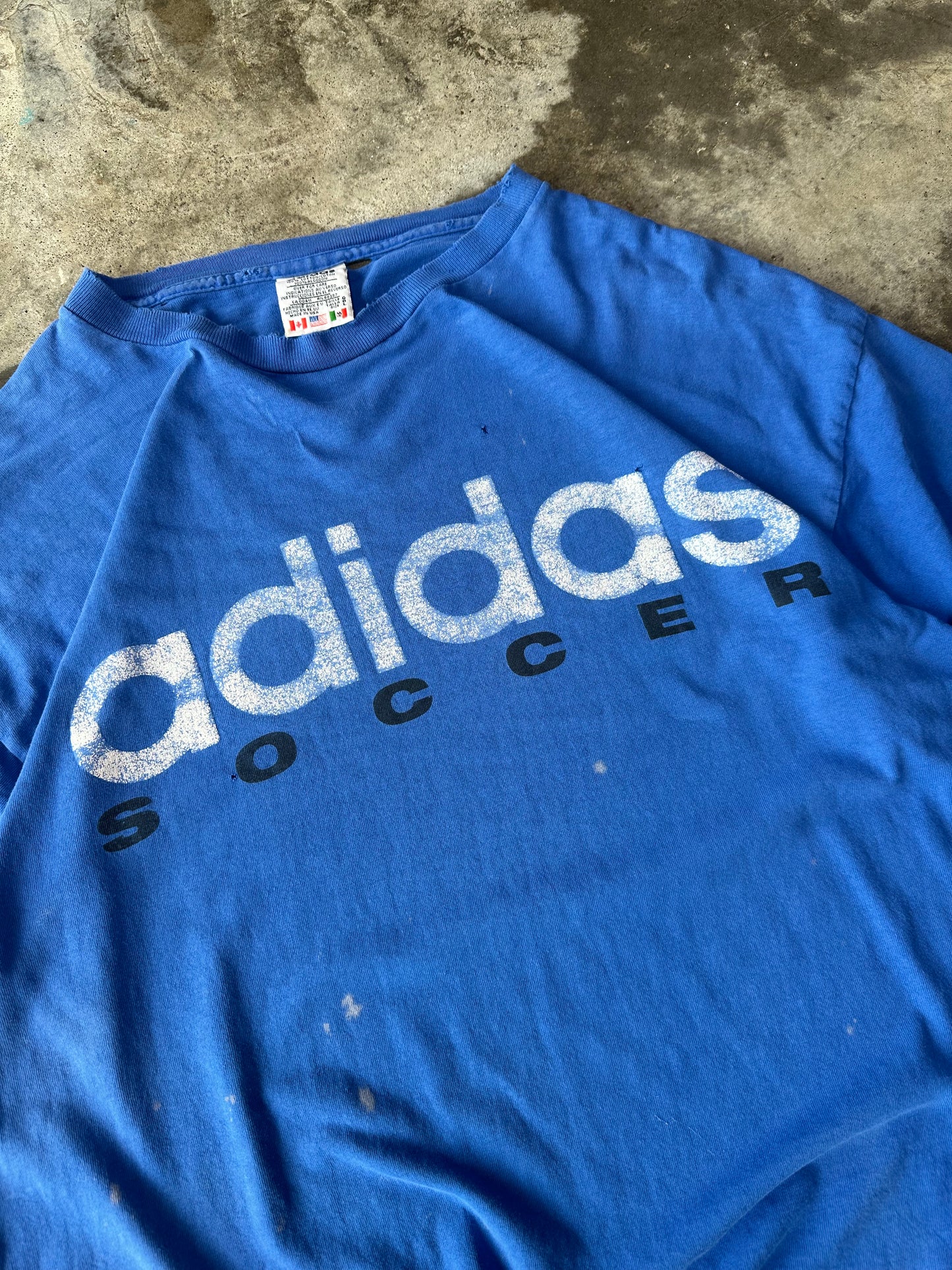 (L) Vintage Adidas Soccer Tee