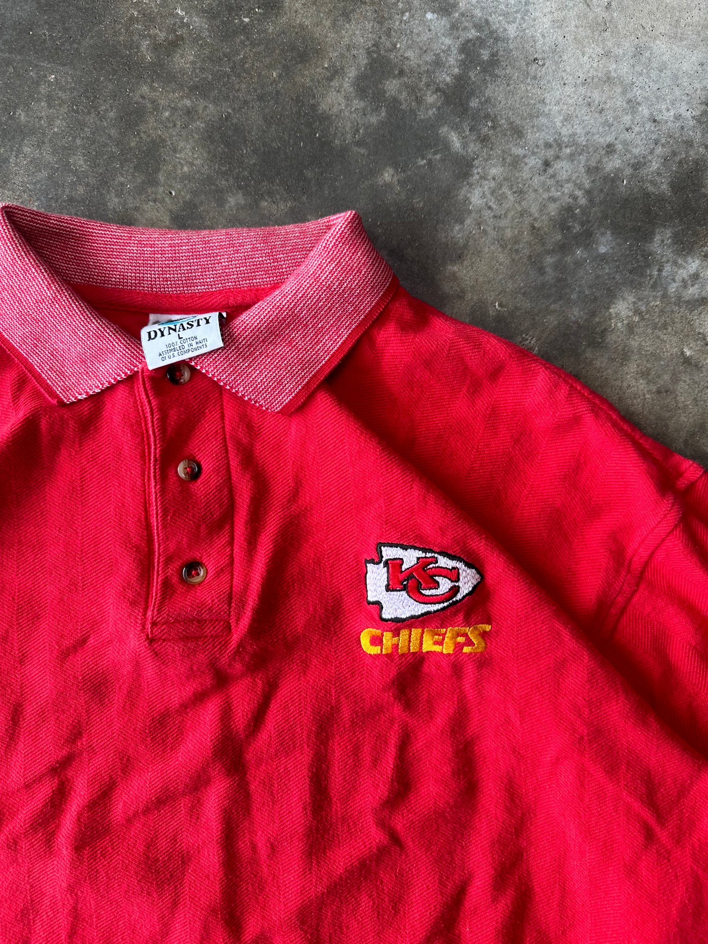 (L) Vintage Chiefs Polo