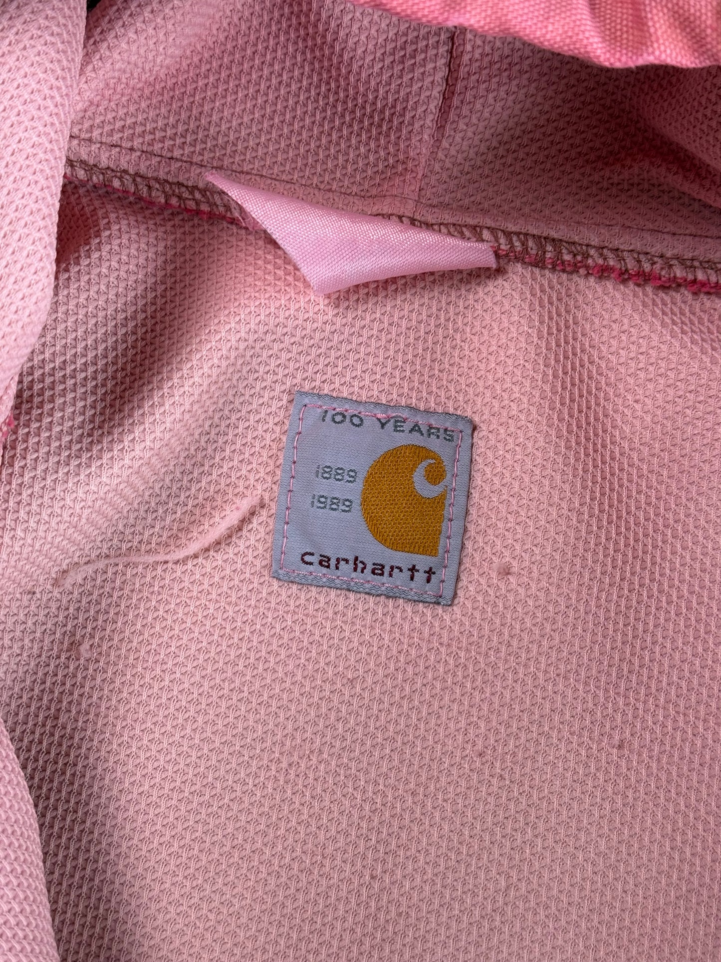 (M) Vintage Pink Carhartt Hooded Jacket