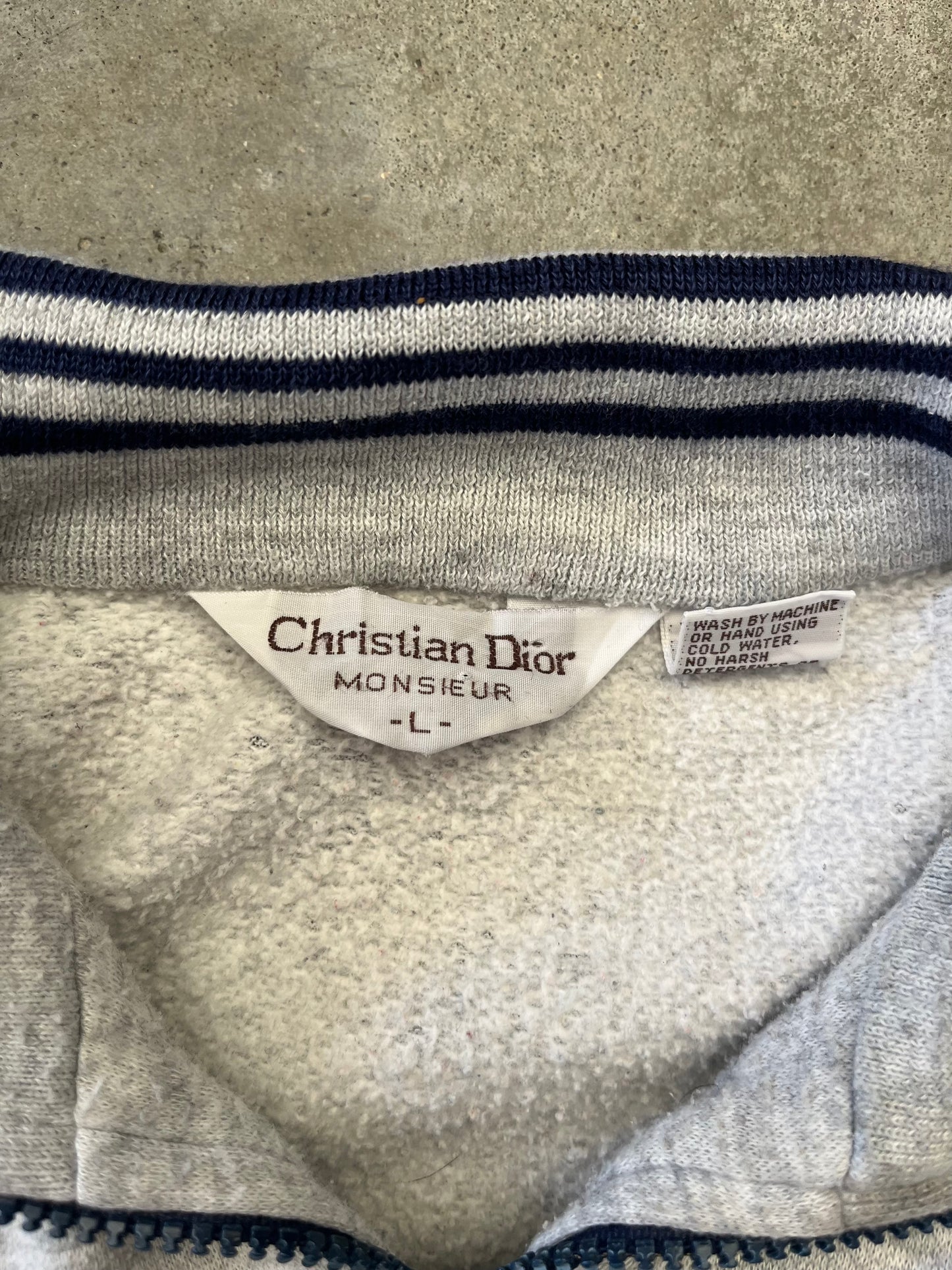 (L) Vintage Christian Dior Zip-Up