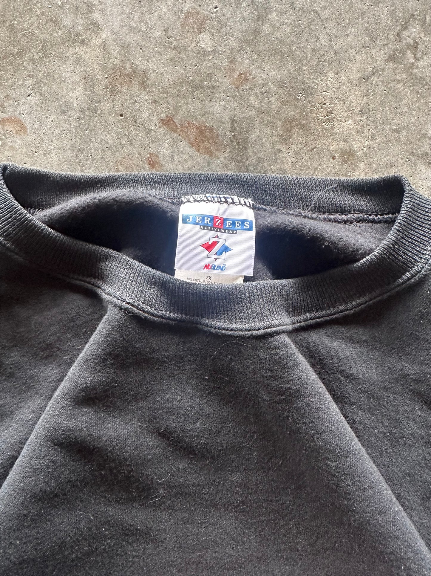 (XXL) Vintage Jerzees Essential Black Sweatshirt