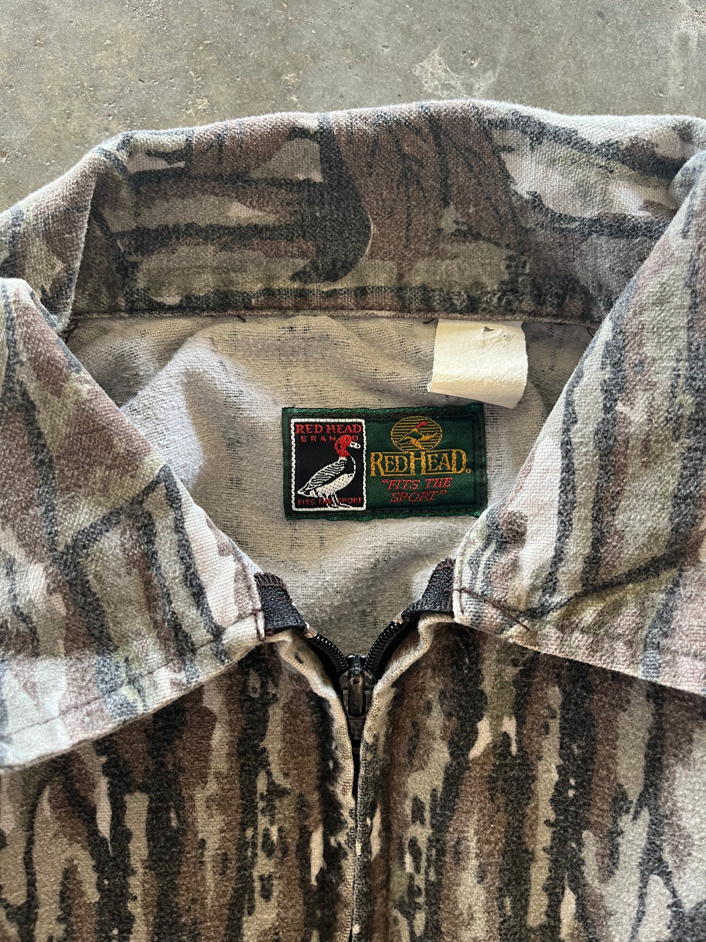 (XXL) Vintage Camo Zip-Up