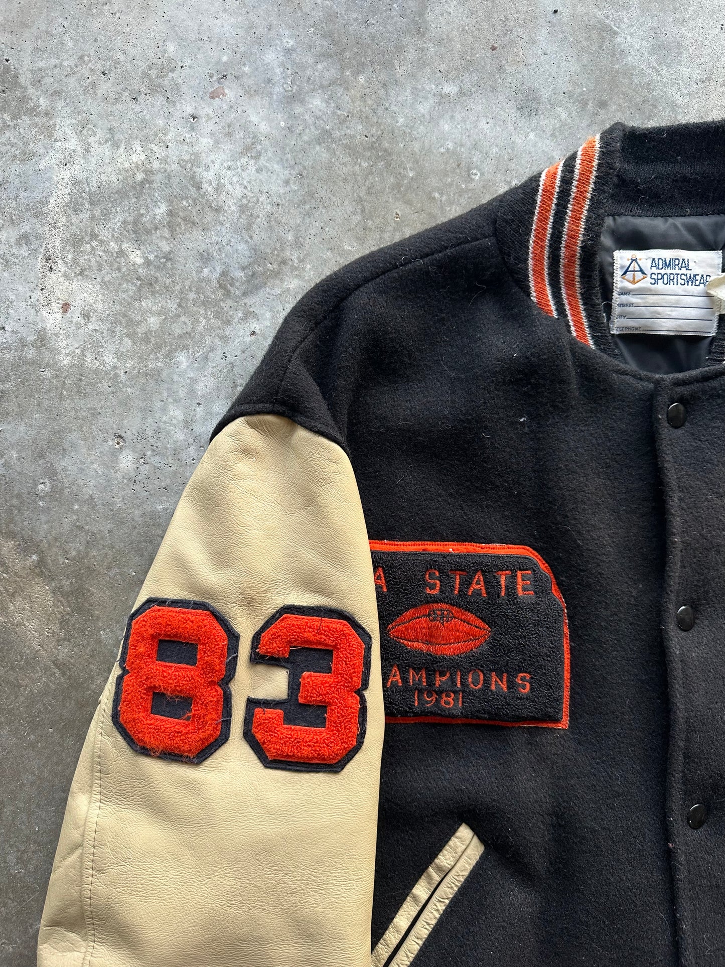 (XL) 1981 State Champion Varsity Jacket