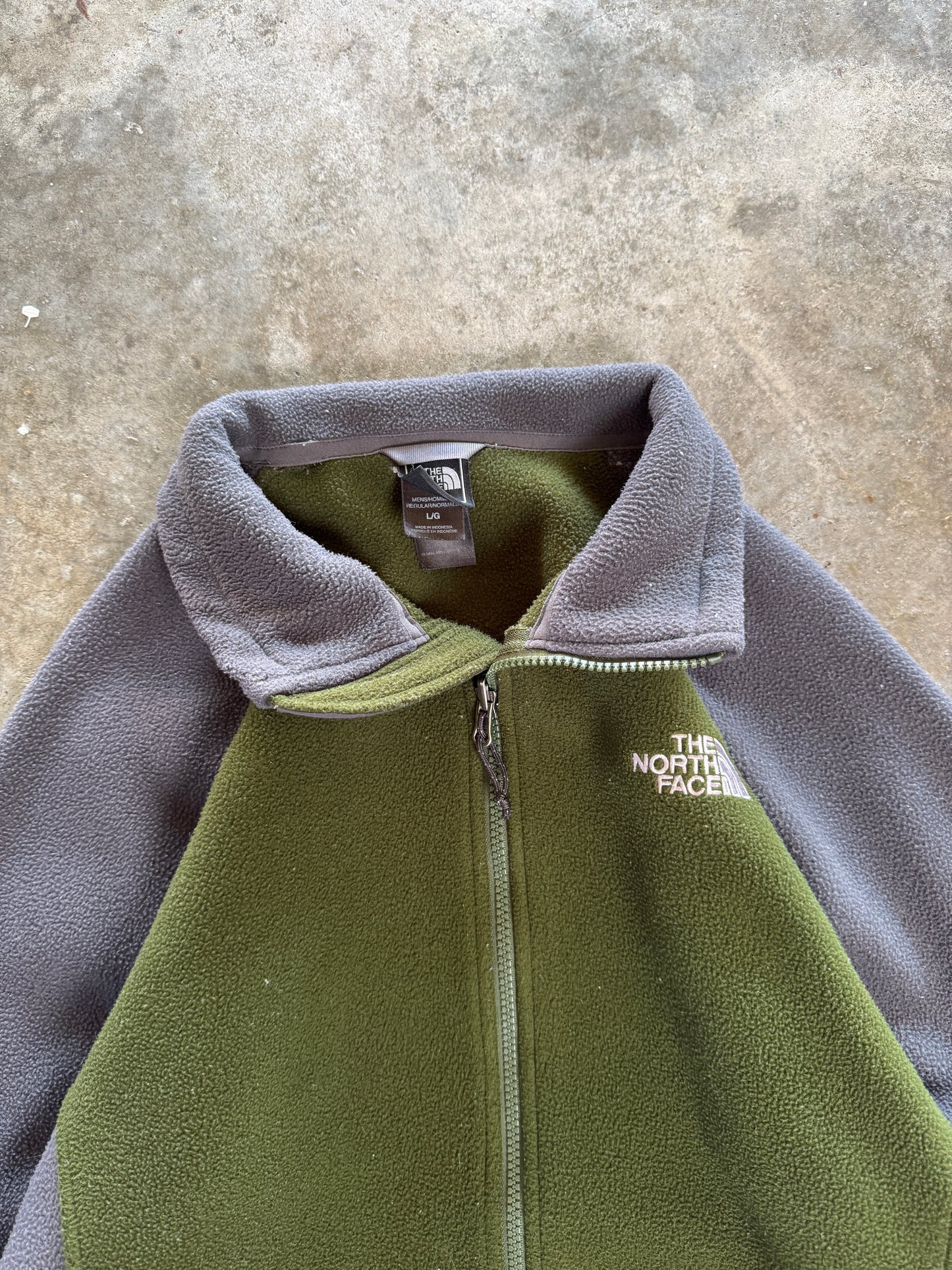 (L) 00s North Face Fleece Zip-Up