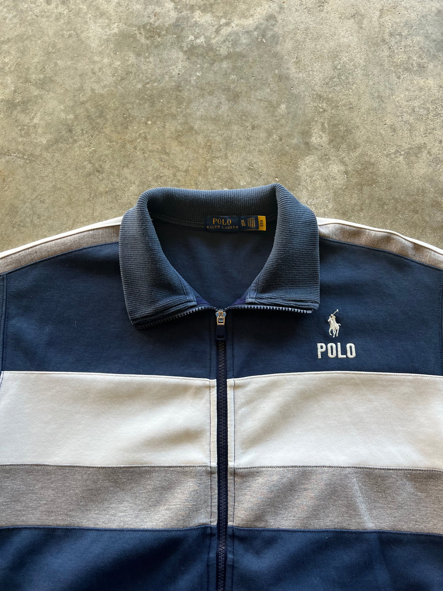 (XL) 00s Polo Zip-Up