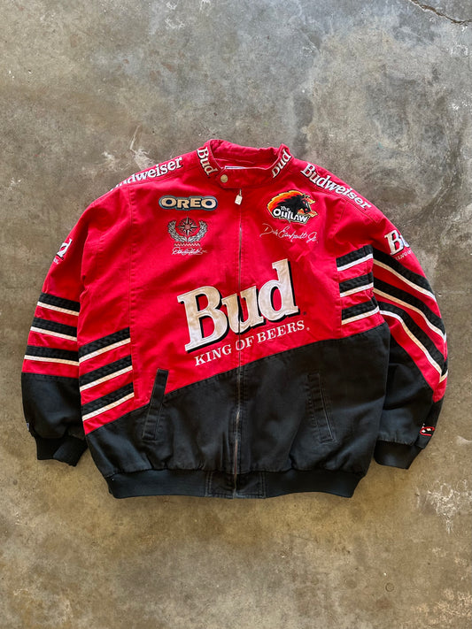 (XXL) Vintage Budweiser 'King of Beers' Racing Jacket