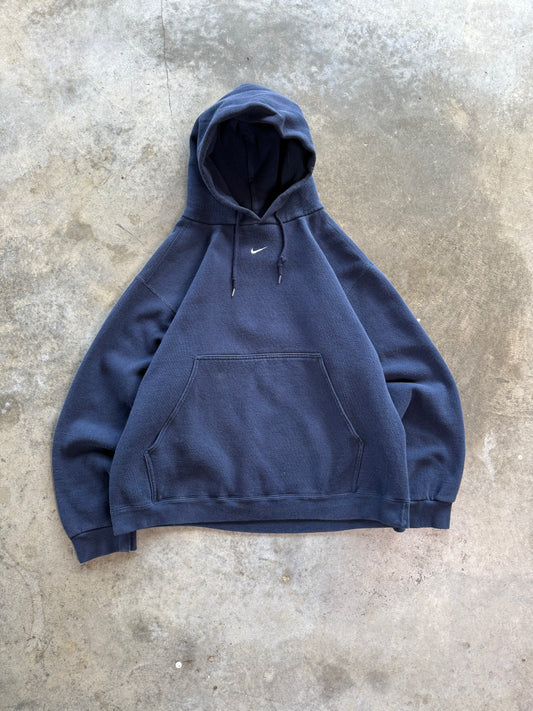 (L) Vintage Nike Center Swoosh Hoodie