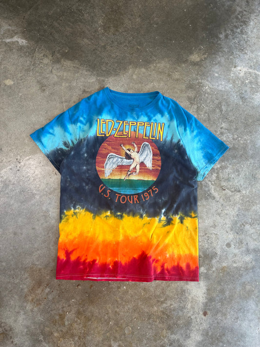 (L) Led Zeppelin Tie Dye Band Tee