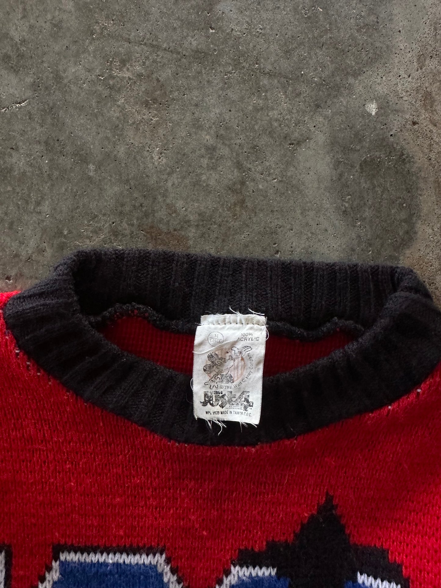 (XS) Vintage Mickey Mouse Knit Sweater