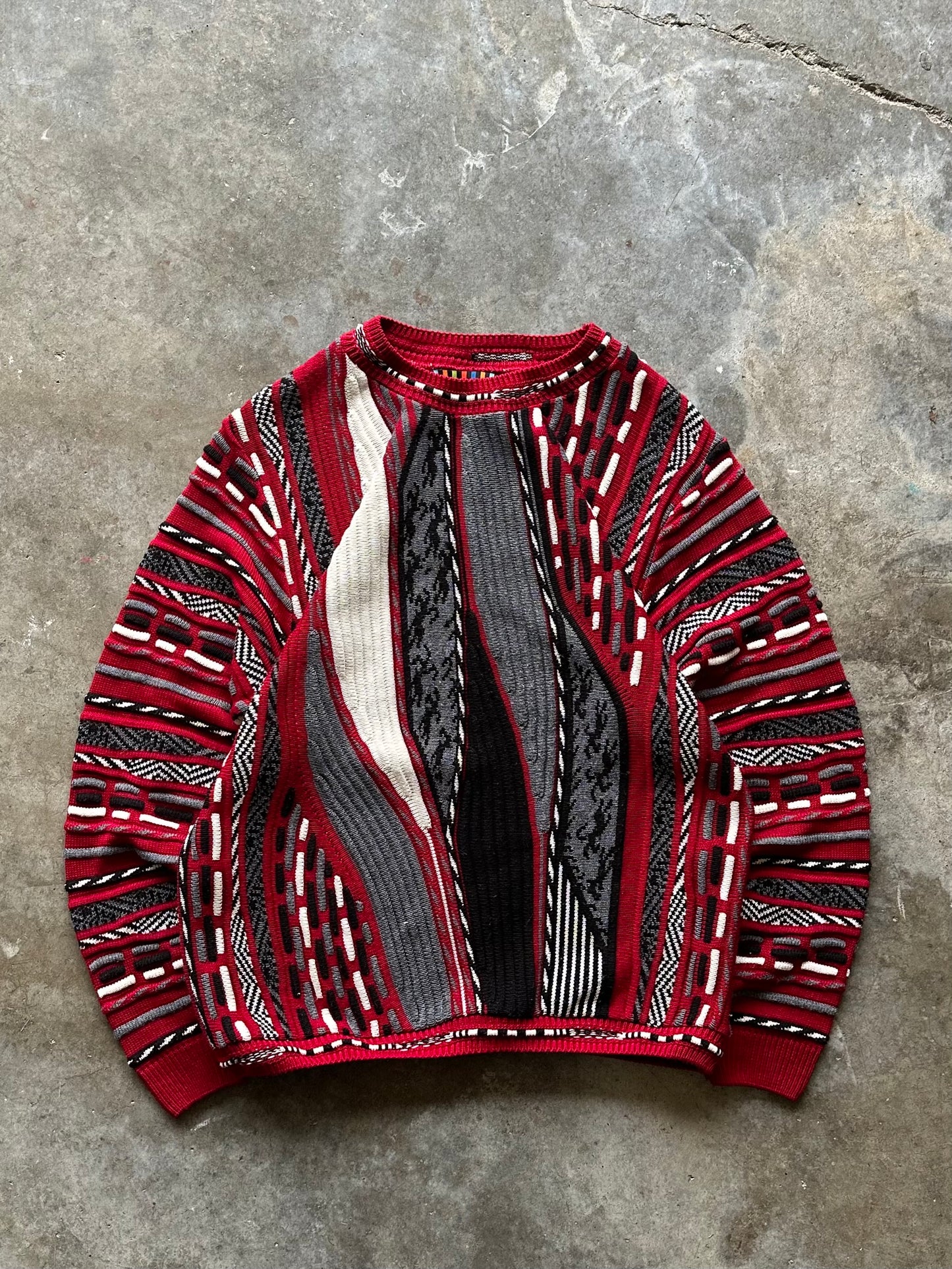 (L) Vintage Coogi-Like Sweater