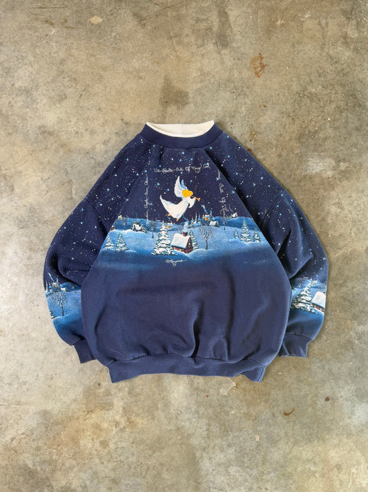 (L) Vintage Christmas Wrap-Around Sweatshirt