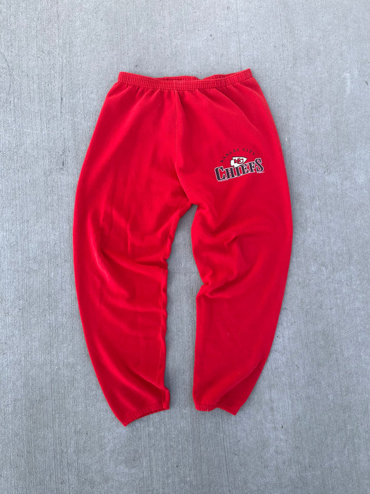 (XL) 2000 Red KC Chiefs Sweat Pants